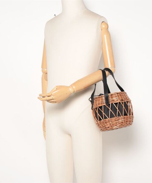 「emesuelee」 かごバッグ フリー ブラック レディース_画像5