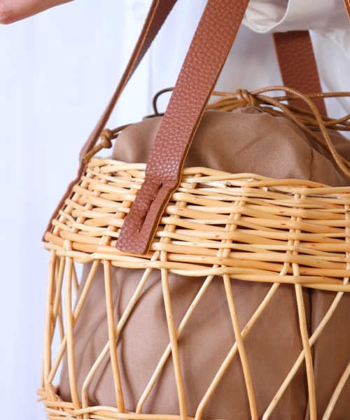 「emesuelee」 かごバッグ フリー ブラック レディース_画像9