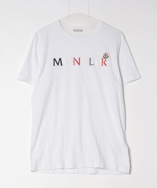 MONCLER（モンクレール） 半袖Tシャツ S ホワイト メンズ : ZOZOTOWN