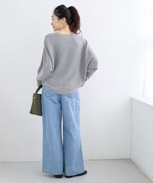 le.coeur blanc（ルクールブラン） ニット セーター ジュエリーボタン