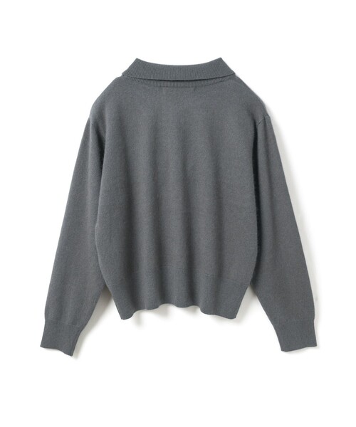 mizuiroind（ミズイロインド） ニット セーター ハイゲージ襟付きプル