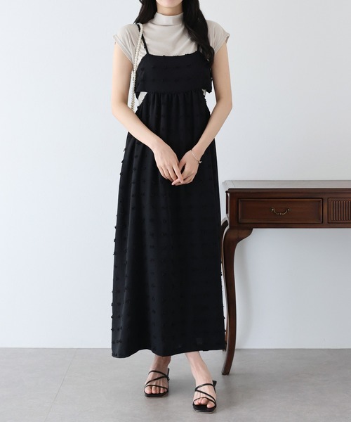 「BLUEEAST」 キャミソールワンピース MEDIUM ブラック レディース_画像2