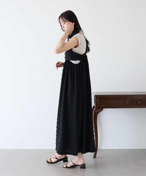 「BLUEEAST」 キャミソールワンピース MEDIUM ブラック レディース_画像4