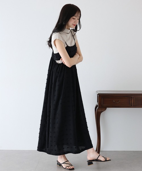 「BLUEEAST」 キャミソールワンピース MEDIUM ブラック レディース_画像7