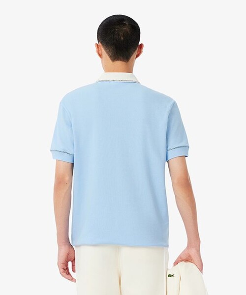 「LACOSTE」 半袖ポロシャツ 3 オフホワイト メンズの画像