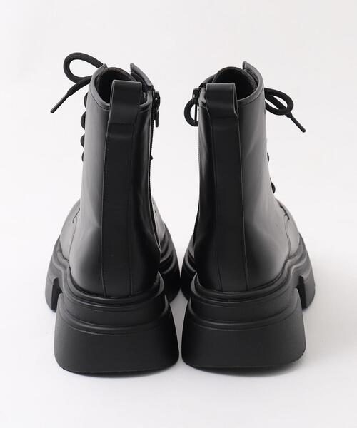 ☆新品・未使用☆【ヒミコ】レースアップブーツ (25) サイドジップ　サイドゴア ヒミコ 卑弥呼 レースアップブーツ/621411 （Dブラウン） -靴