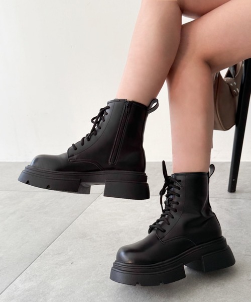 WEGO（ウィゴー） ブーツ WEGO/レースアップショートブーツ レディース