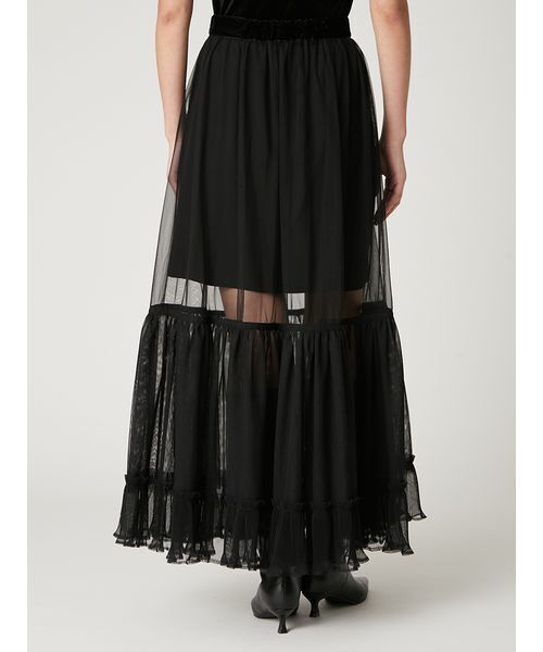 FRAY I.D（フレイ・アイディー） スカート プリーツヘムチュール