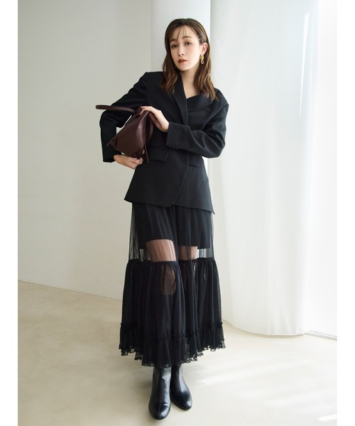 FRAY I.D（フレイ・アイディー） スカート プリーツヘムチュール