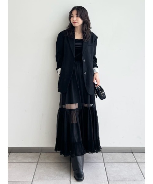 FRAY I.D（フレイ・アイディー） スカート プリーツヘムチュール