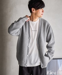 トクコプルミエヴォル ストレッチ カーディガン 9 (M) グレー 日本製 GLOBAL WORK（グローバルワーク） カーディガン トクトク2SET/モール