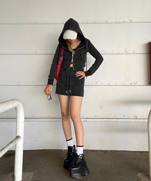 non-hedge（ノンヘッジ） セットアップ ブリーチジップパーカー