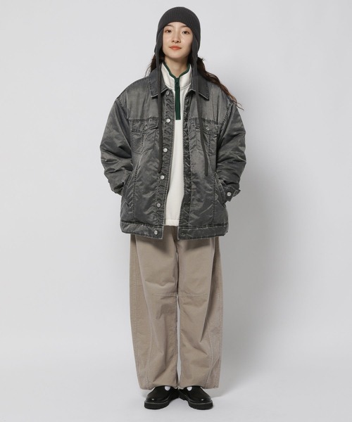 niko and…（ニコアンド） デニムジャケット FREE チャコール