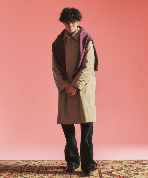 ステンカラーコート コート 「MOONLIGHT CLOTHING」 Balmacaan coat / バルマカーンコート メンズの画像