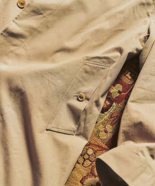 ステンカラーコート コート 「MOONLIGHT CLOTHING」 Balmacaan coat / バルマカーンコート メンズの画像