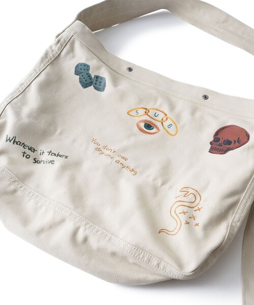 Subciety（サブサエティ） ショルダーバッグ Memorial newspaper bag