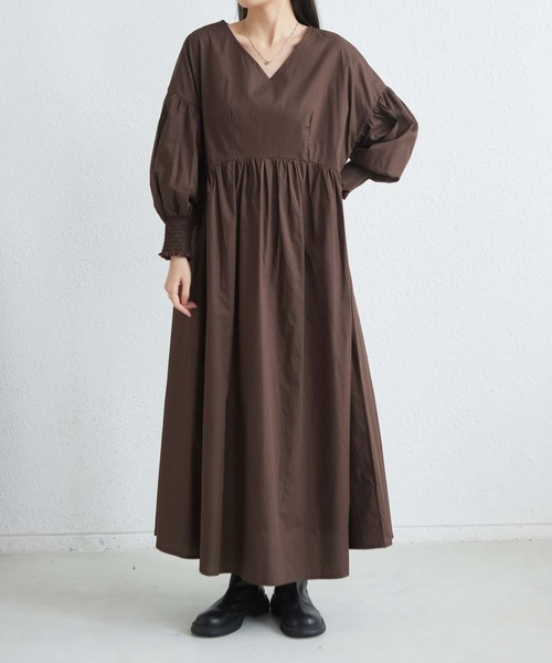 希少✨定価2.5万✨ポンデシャロン×レゾリヴァード　ロングワンピース MAISON DE THERESE（メゾン ド テレーズ） ワンピース Vネックルーズ