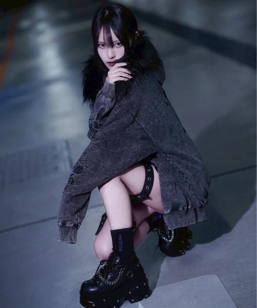 REFLEM（レフレム） パーカー 「REFLEM/レフレム」ファー付きクロス