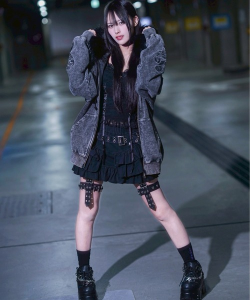 REFLEM（レフレム） パーカー 「REFLEM/レフレム」ファー付きクロス