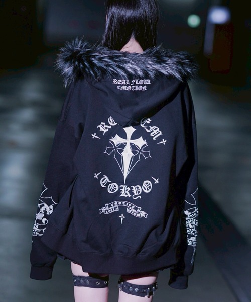 REFLEM（レフレム） パーカー 「REFLEM/レフレム」ファー付きクロス