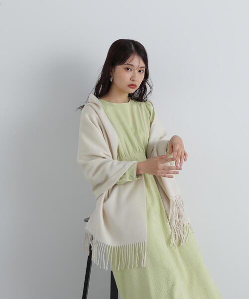 「N.（N. Natural Beauty Basic）」 長袖ワンピース MEDIUM オフホワイト レディース_画像6