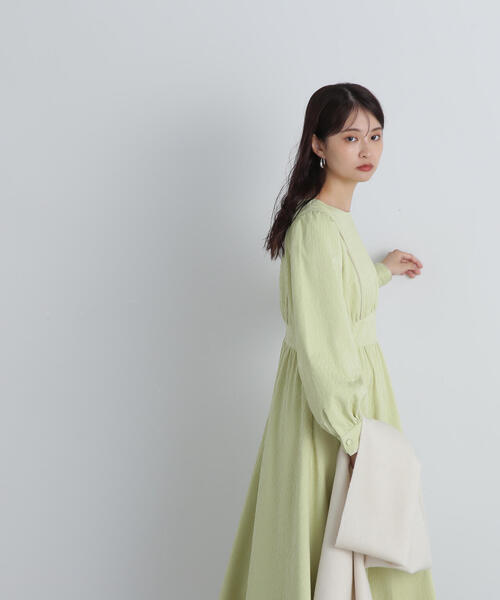 「N.（N. Natural Beauty Basic）」 長袖ワンピース MEDIUM オフホワイト レディース_画像8