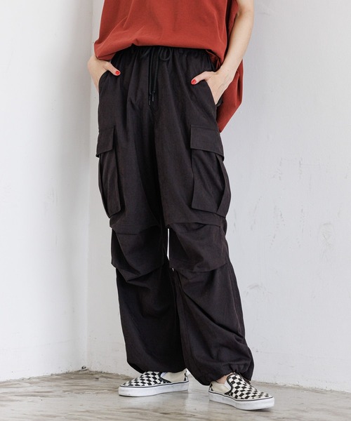 「PBLIM」 カーゴパンツ LARGE カーキ レディース_画像5