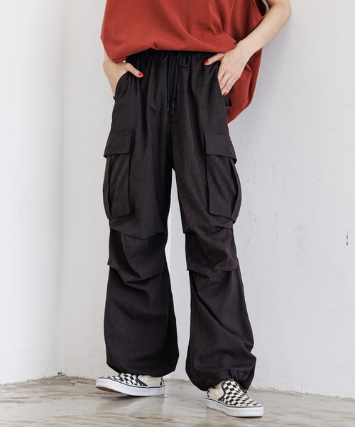 「PBLIM」 カーゴパンツ LARGE カーキ レディース_画像6