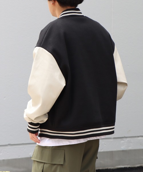 「ILL'S」 スタジャン M ブラック メンズ_画像3