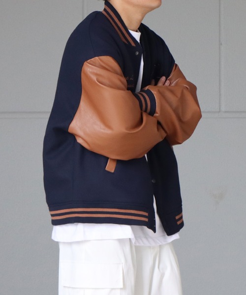 「ILL'S」 スタジャン M ブラック メンズ_画像9