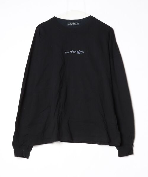 ブラック ロゴ刺繍 長袖カットソー M Mark Gonzales（マークゴンザレス） 長袖Tシャツ M ブラック系その他5