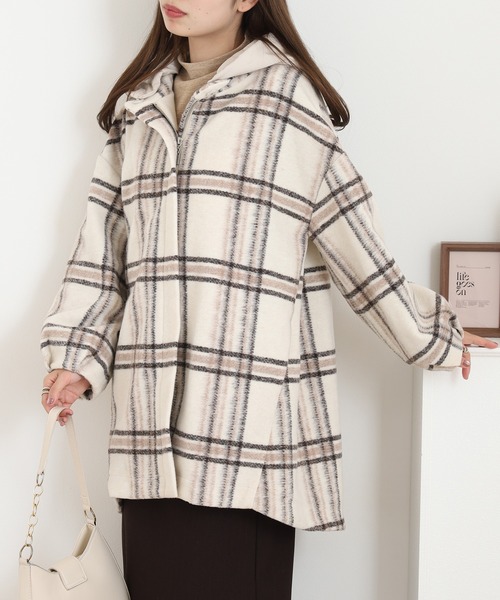 EGLANTINE（エグランティーヌ） コート アウター チェック柄コート