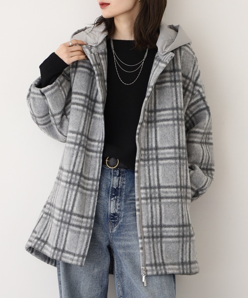 EGLANTINE（エグランティーヌ） コート アウター チェック柄コート