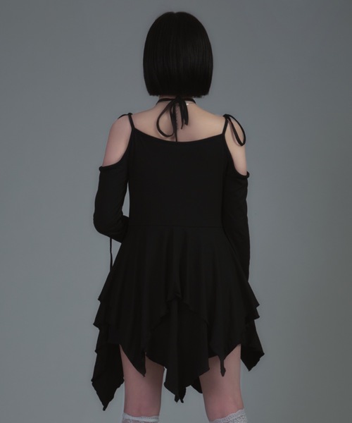 「tinkerend」 長袖カットソー 2 ブラック レディース_画像4