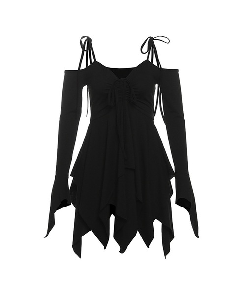 「tinkerend」 長袖カットソー 2 ブラック レディース_画像5