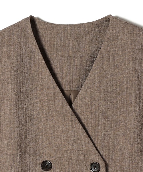 「SHIPS.me」 ノースリーブワンピース - ブラウン レディース_画像4