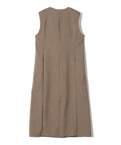 「SHIPS.me」 ノースリーブワンピース - ブラウン レディース_画像9