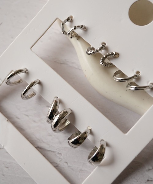 Port（ポート） ピアス 「 」 6個セット フープピアスセット
