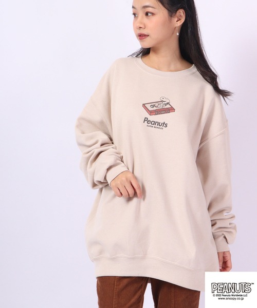 「PEANUTS」 スウェットカットソー S ホワイト レディース_画像7