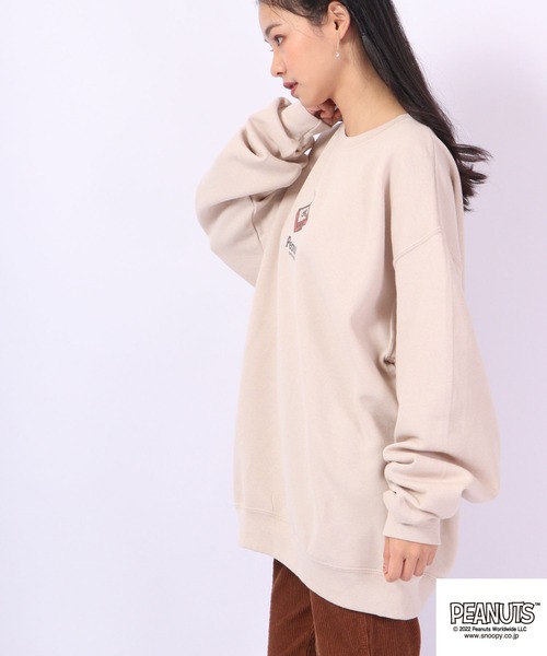 「PEANUTS」 スウェットカットソー S ホワイト レディース_画像8