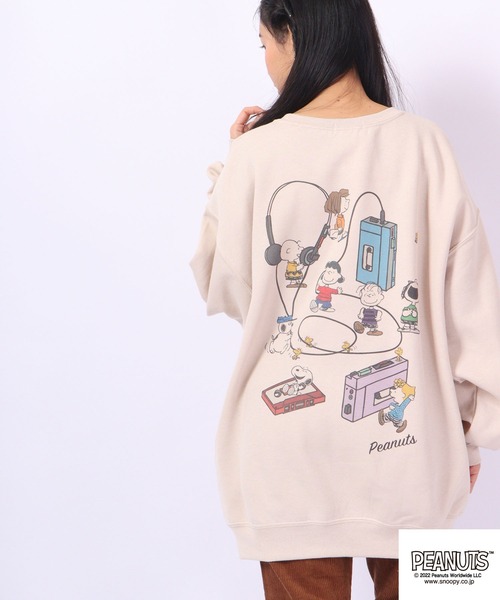 「PEANUTS」 スウェットカットソー S ホワイト レディース_画像9