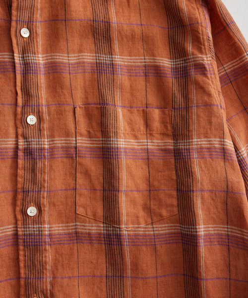 「WILD LIFE TAILOR Adam et Rope'」 長袖シャツ M オレンジ系その他 メンズ_画像3