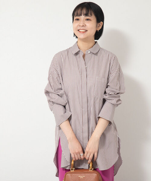 「NOLLEY'S Sophi」 長袖シャツ 38 ベージュ系その他3 レディース_画像5