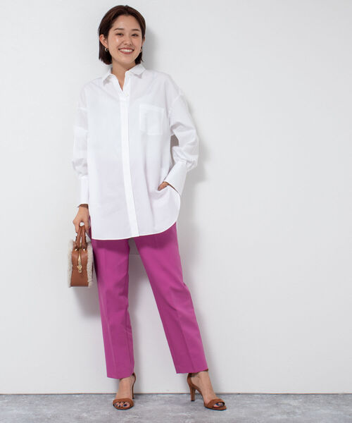 「NOLLEY'S Sophi」 長袖シャツ 38 ベージュ系その他3 レディース_画像9