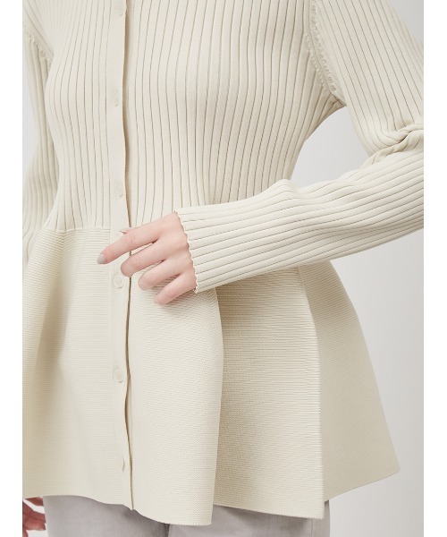 「Mila Owen」 ニットカーディガン 0 アイボリー レディース_画像8