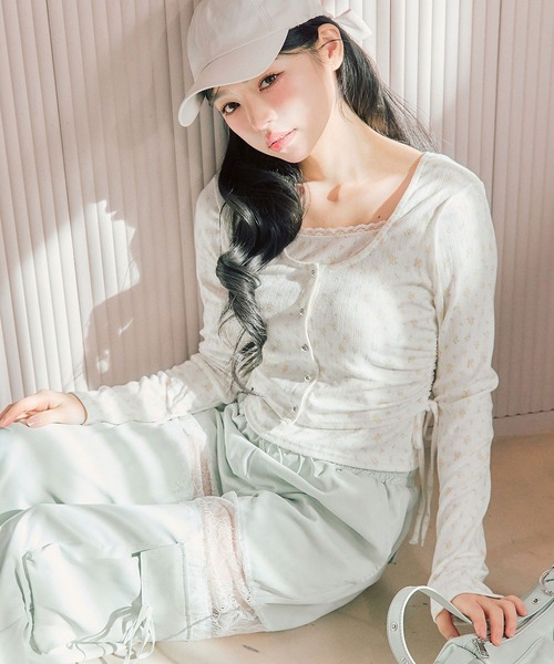 OLIVE des OLIVE(オリーブデオリーブ) tシャツ カーデ OLIVE des OLIVE(オリーブデオリーブ) tシャツ カーデ
