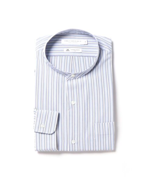 「THOMAS MASON」 「URBAN RESEARCH」長袖シャツ LARGE ブルー メンズ_画像2