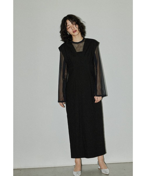 「niana」 コンビワンピース S ブラック レディース_画像2