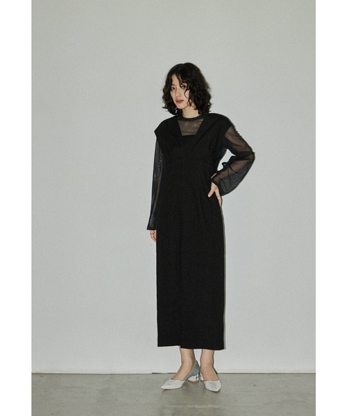 「niana」 コンビワンピース S ブラック レディース_画像4