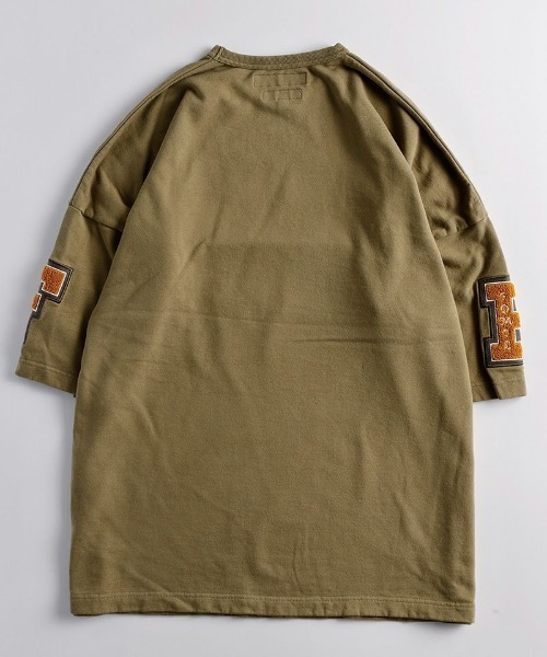 「FDMTL」 スウェットカットソー 2 カーキ メンズ_画像3